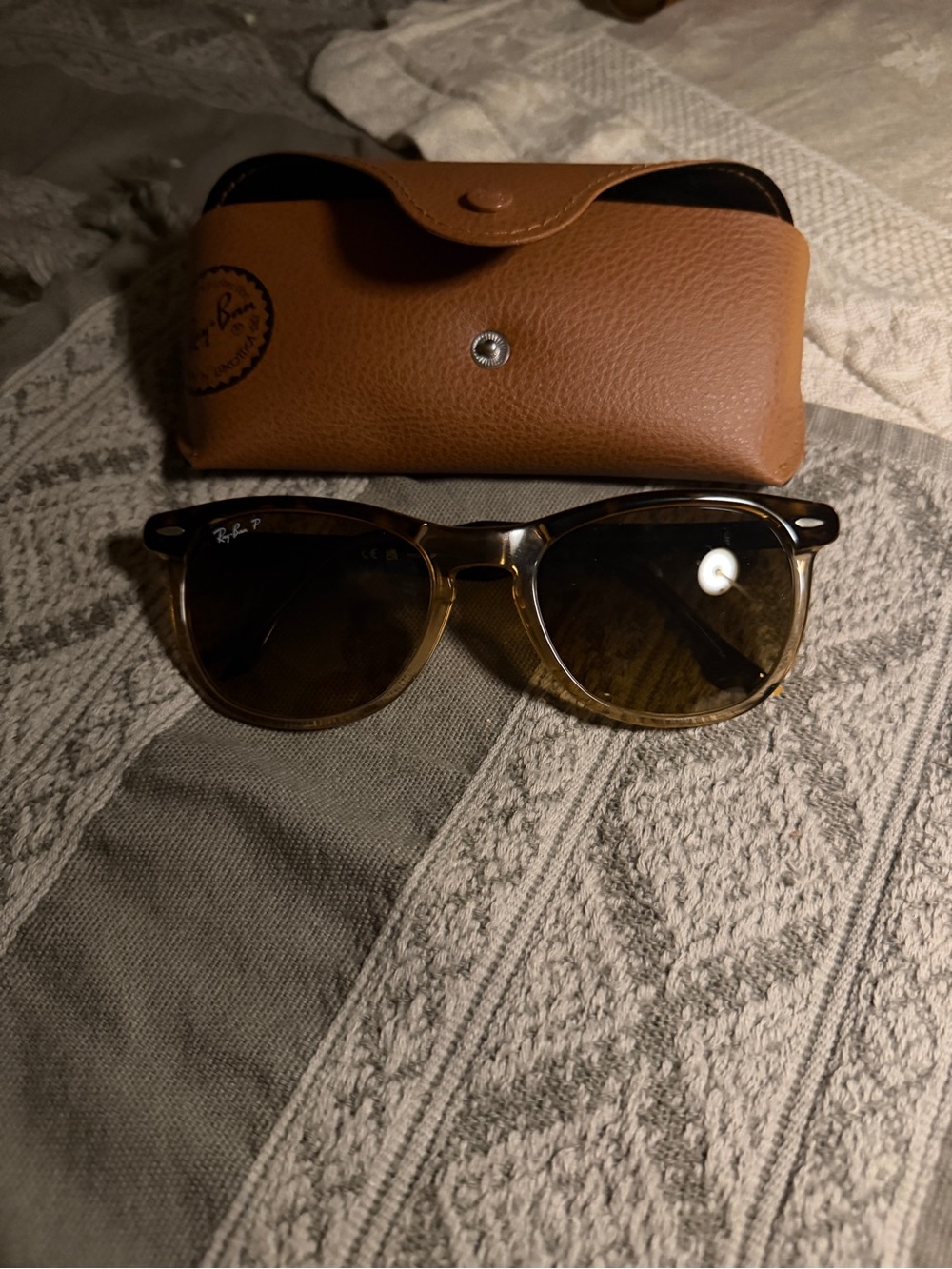 Ray-Ban Brown Tortoise Frame Sunglasses with Brown Lenses